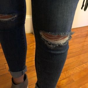 Paige Verdugo Ankle Jeans, 27 ripped @ knee